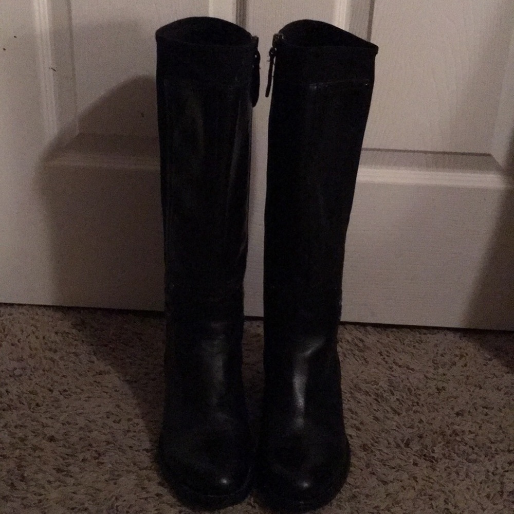 Franco Sarto black candy riding boot